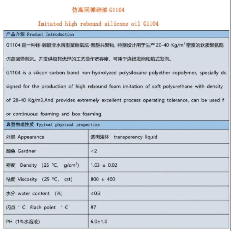 仿高回彈硅油G1104